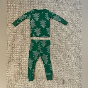 Green Tree Pattern Toddler Pajamas